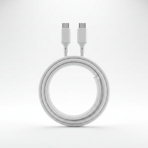 240W USB-C to USB-C Cable – 3ft Fast Charging, USB-IF Certified, 480Mbps, UltraFlex Durable Design - White