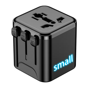 World Power Charger Multinational AU US UK EU Travel Adapter Universal International Compact Size Small Plug